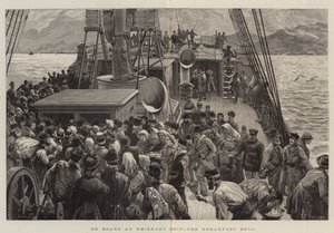 Om bord på et emigrantskib, morgenklokken